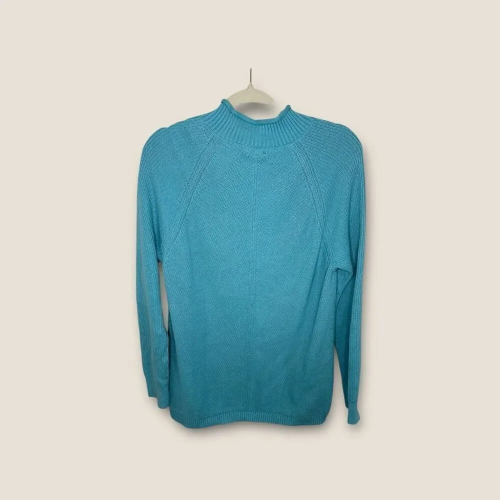 LL Bean Women’s Knit Sweater Size Medium Blue